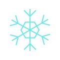 Basic Thin Snowflake