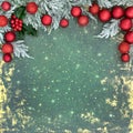 Christmas Retro Festive Background Border Royalty Free Stock Photo