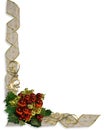 Christmas Ribbons Border Frame Royalty Free Stock Photo