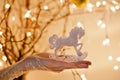 Christmas Rocking Horse Ornament Royalty Free Stock Photo