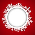 Christmas round frame