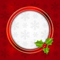 Christmas round frame Royalty Free Stock Photo