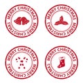 Christmas rubber stamps