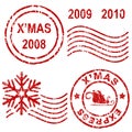 Christmas rubber stamps