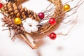 Christmas rustic wooden wreath