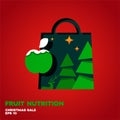 Christmas Sale Fruit Nutrition Royalty Free Stock Photo
