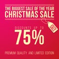 Christmas sale ad with big discount designed