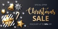 Christmas sale banner. Royalty Free Stock Photo