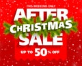 After Christmas Sale banner Royalty Free Stock Photo