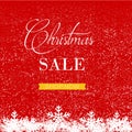 Christmas Sale Banner, Holiday Concept Background.