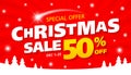 Christmas sale banner