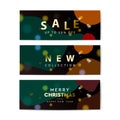 Christmas Sale banners. Collection of web banner template. Abstract geometric web design banner template. can used for Royalty Free Stock Photo