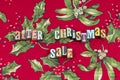 After Christmas sale business store typography
