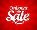 Christmas sale design template.