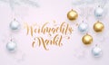Christmas Sale German Weihnachtsmarkt white gold glitter discount promo