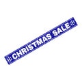 CHRISTMAS SALE Grunge Rectangle Stamp Seal with Snowflakes Royalty Free Stock Photo
