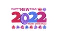 Christmas sale 2022. HAPPY CHRISTMAS, NEW YEAR. Snowflakes. Design for festive discounts, offers.
