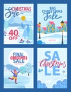 Winter Promotion and Big Christmas Sale Vector