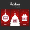 Merry Christmas Sale Instagram Story Template pack