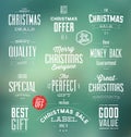 Christmas Sale Labels Royalty Free Stock Photo