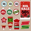 Christmas sale labels Royalty Free Stock Photo