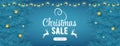 Christmas sale landing banner, great design for any purposes. Celebration concept. Christmas decoration. Season concept