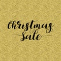 Christmas Sale Lettering Design.