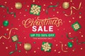 Christmas Sale 50 off gorizontal poster