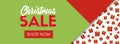 Christmas sale. Online shopping vector banner template