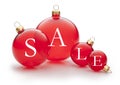 Christmas Holiday Sale Ornament Sign Royalty Free Stock Photo