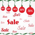 Christmas sale ornament. Royalty Free Stock Photo