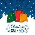 Christmas sale 50 percent offer season commerce promotion