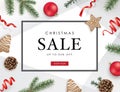 Christmas sale poster Royalty Free Stock Photo