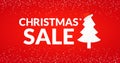 Christmas sale poster design Royalty Free Stock Photo