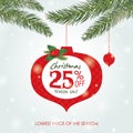 Christmas sale poster Royalty Free Stock Photo