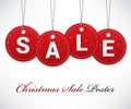 Christmas sale poster Royalty Free Stock Photo