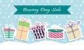 Christmas sale poster sign design Royalty Free Stock Photo