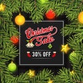 Christmas sale promotion banner