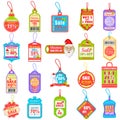 Christmas sale and promotion tag and dangler Royalty Free Stock Photo