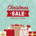 Christmas sale promotional advertisement