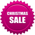 Christmas sale seal stamp badge pink Royalty Free Stock Photo