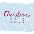 Christmas sale sign Royalty Free Stock Photo