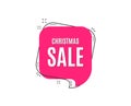 Christmas Sale. Special offer price sign. Royalty Free Stock Photo