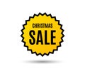 Christmas Sale. Special offer price sign. Royalty Free Stock Photo