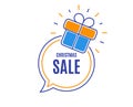 Christmas Sale. Special offer price sign. Vector Royalty Free Stock Photo