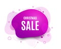 Christmas Sale. Special offer price sign. Vector Royalty Free Stock Photo