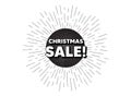 Christmas Sale. Special offer price sign. Vector Royalty Free Stock Photo