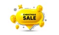 Christmas Sale tag. Special offer price sign. Birthday speech bubble 3d icon. Vector Royalty Free Stock Photo