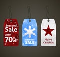 Christmas Sale Tags Design Royalty Free Stock Photo