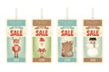 Christmas Sale Tags Royalty Free Stock Photo